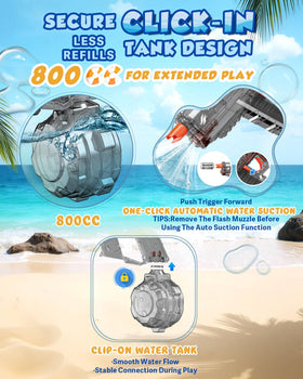 Nicojoy secure click-in tank design stays tight during play