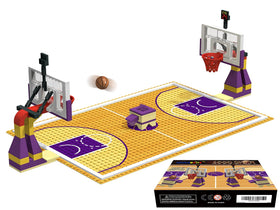 Nicolababe basketball court baseplate for modular play and coordination
