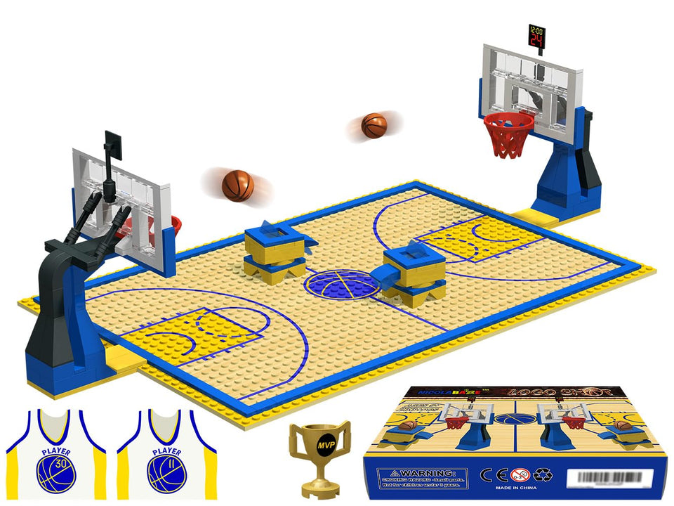 Nicolababe basketball court baseplates for stable play and creative setup