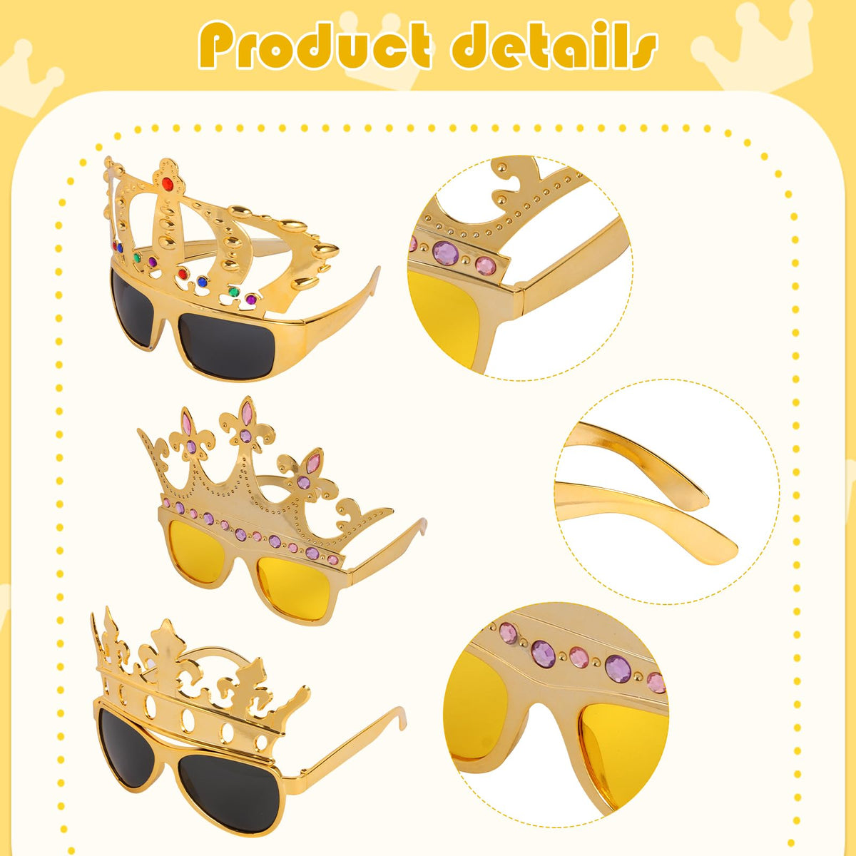 NICOWARM party accessories suit birthdays, Halloween, and royal-themed celebrations with easy coordinating outfits.