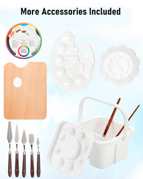 Nicpro 35-piece brush set covers diverse bristle shapes for detail work