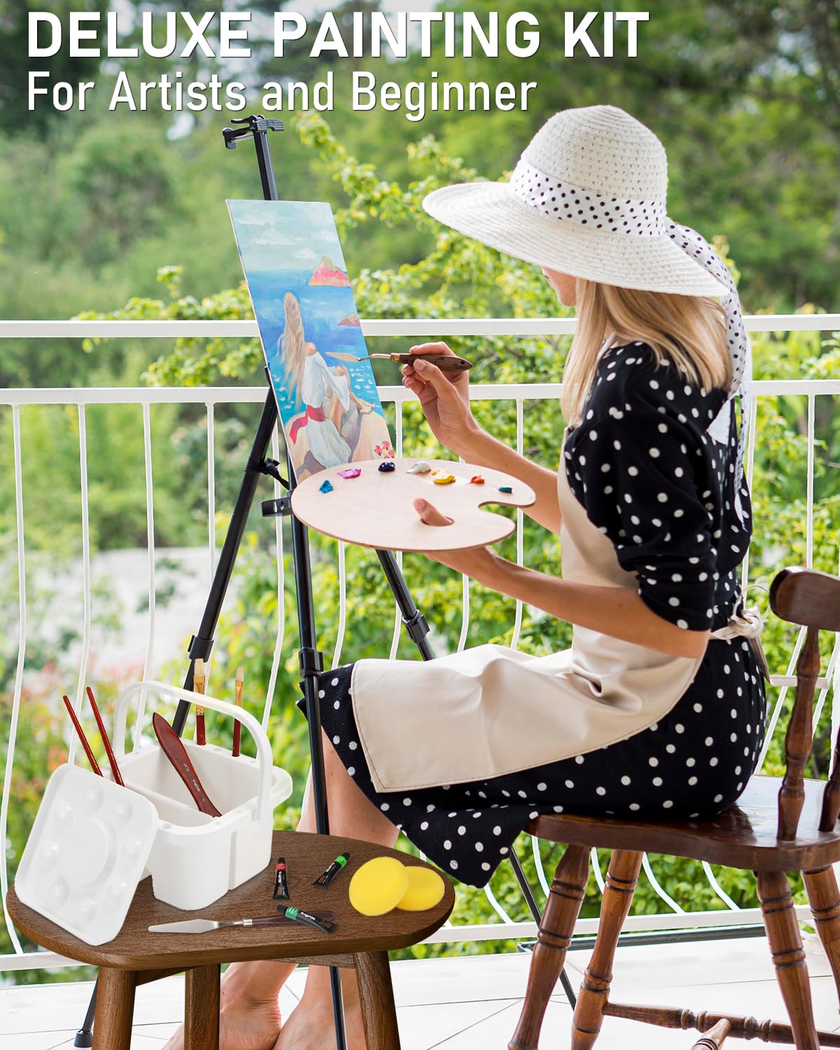 Nicpro palette, sponges, and accessories streamline color mixing
