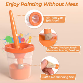 Nicpro two art sponges for easy blending and cleanup.