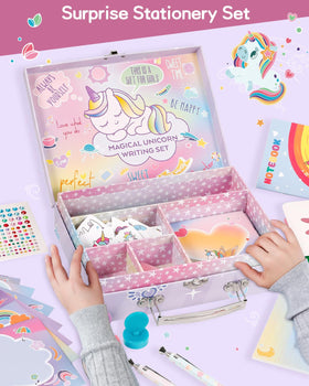 Nicpro unicorn stationery set envelopes for sending letters and notes.