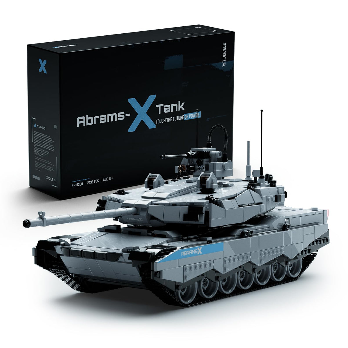 Nifeliz Abrams-X tank model color detail enhances realistic desk display