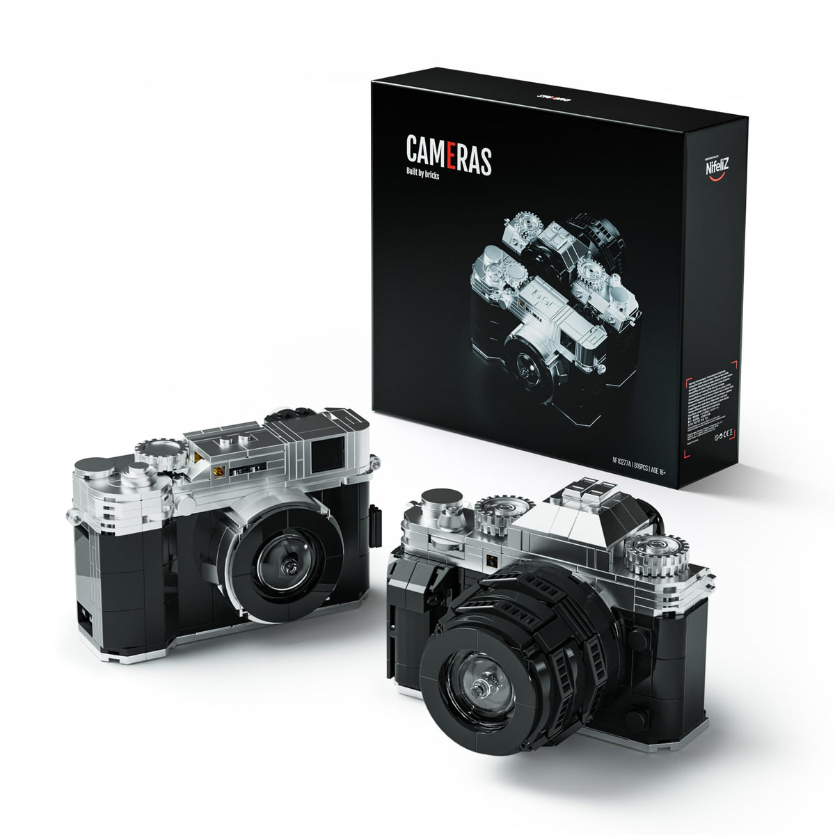 Nifeliz cameras building set with numbered bags supports focused, paced assembly.
