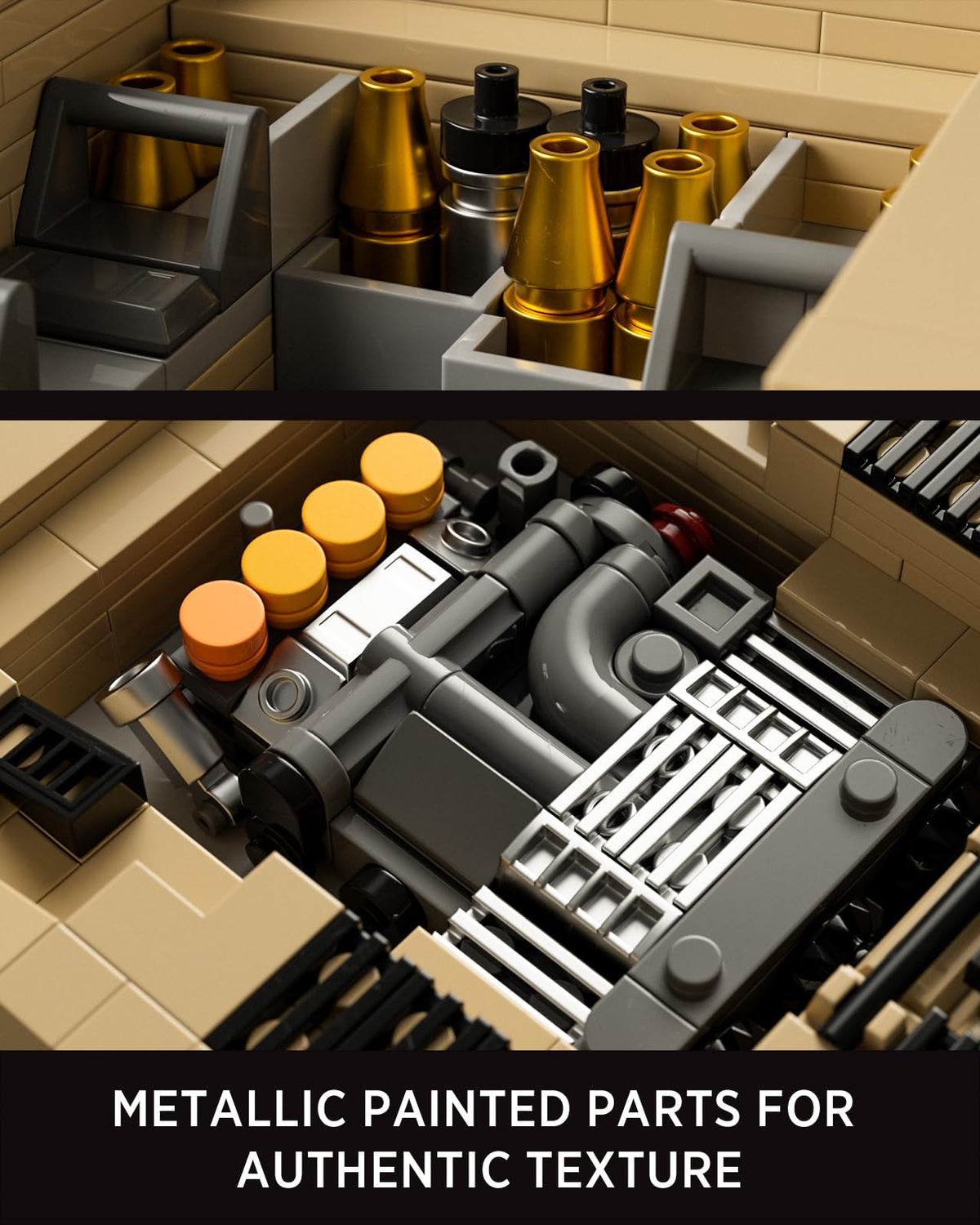 Nifeliz Challenger 2 tank rotation mechanism provides tactile play and realism.