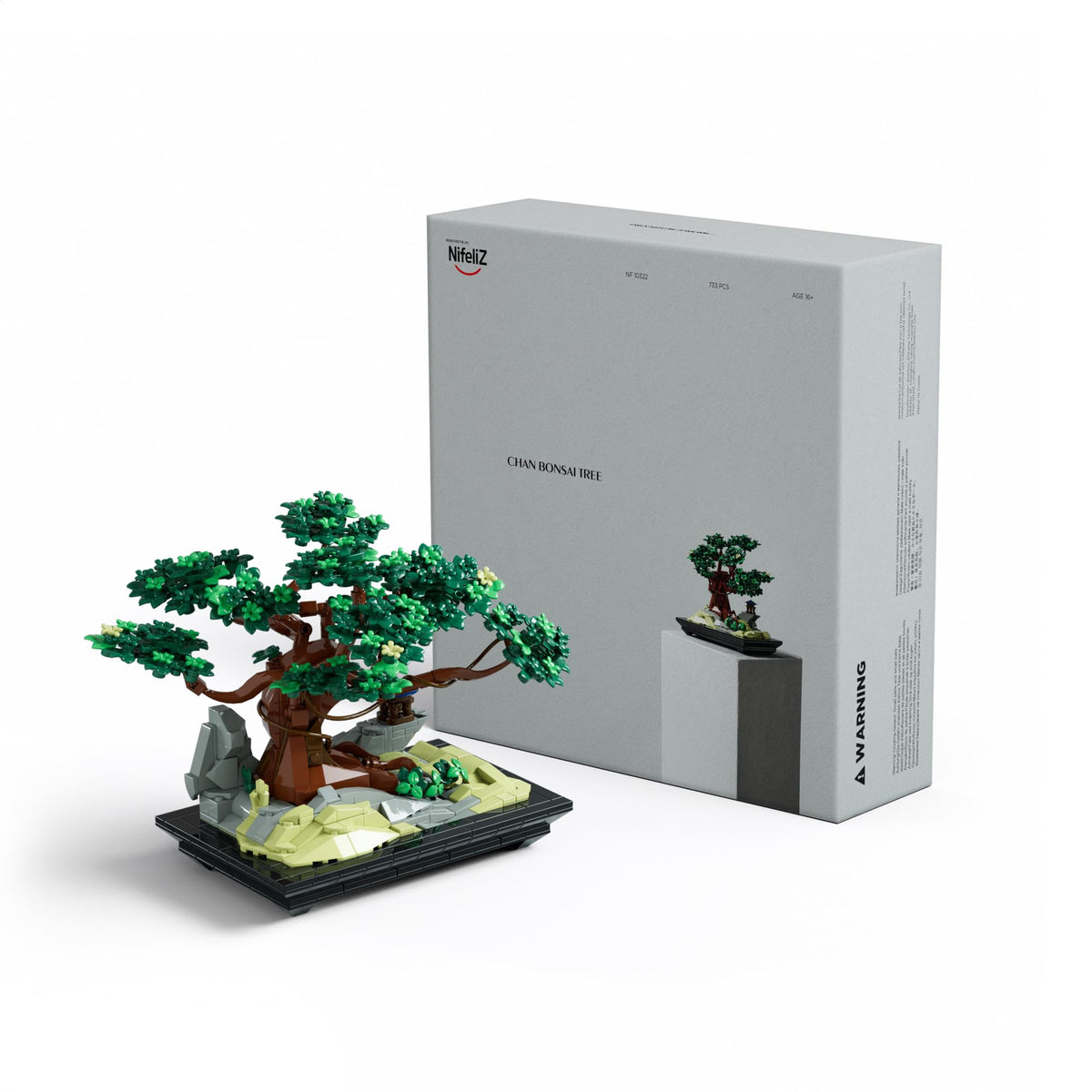 Nifeliz CHAN Bonsai Tree on a desk, creating a calm, focused workspace.