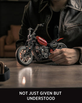 Nifeliz Chopper model display pedestal enhances collection showcase