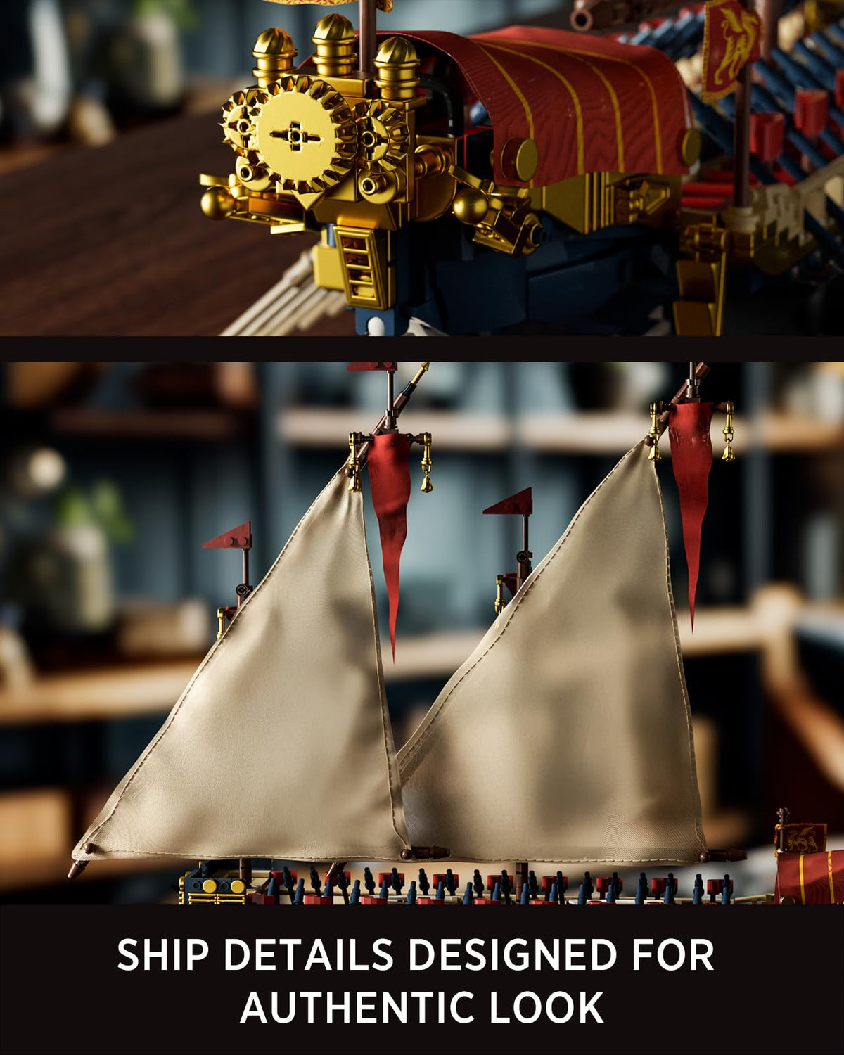Nifeliz Galley metallic parts add depth and premium texture.