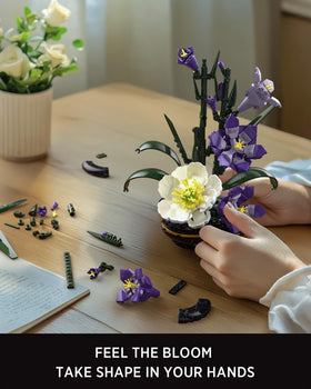Nifeliz Gladiolus flower building set instruction guide helps you build with care.