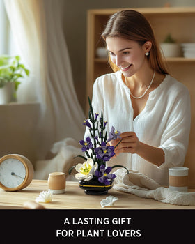 Nifeliz Gladiolus flower building set packaging inspection reveals premium materials and thoughtful design.