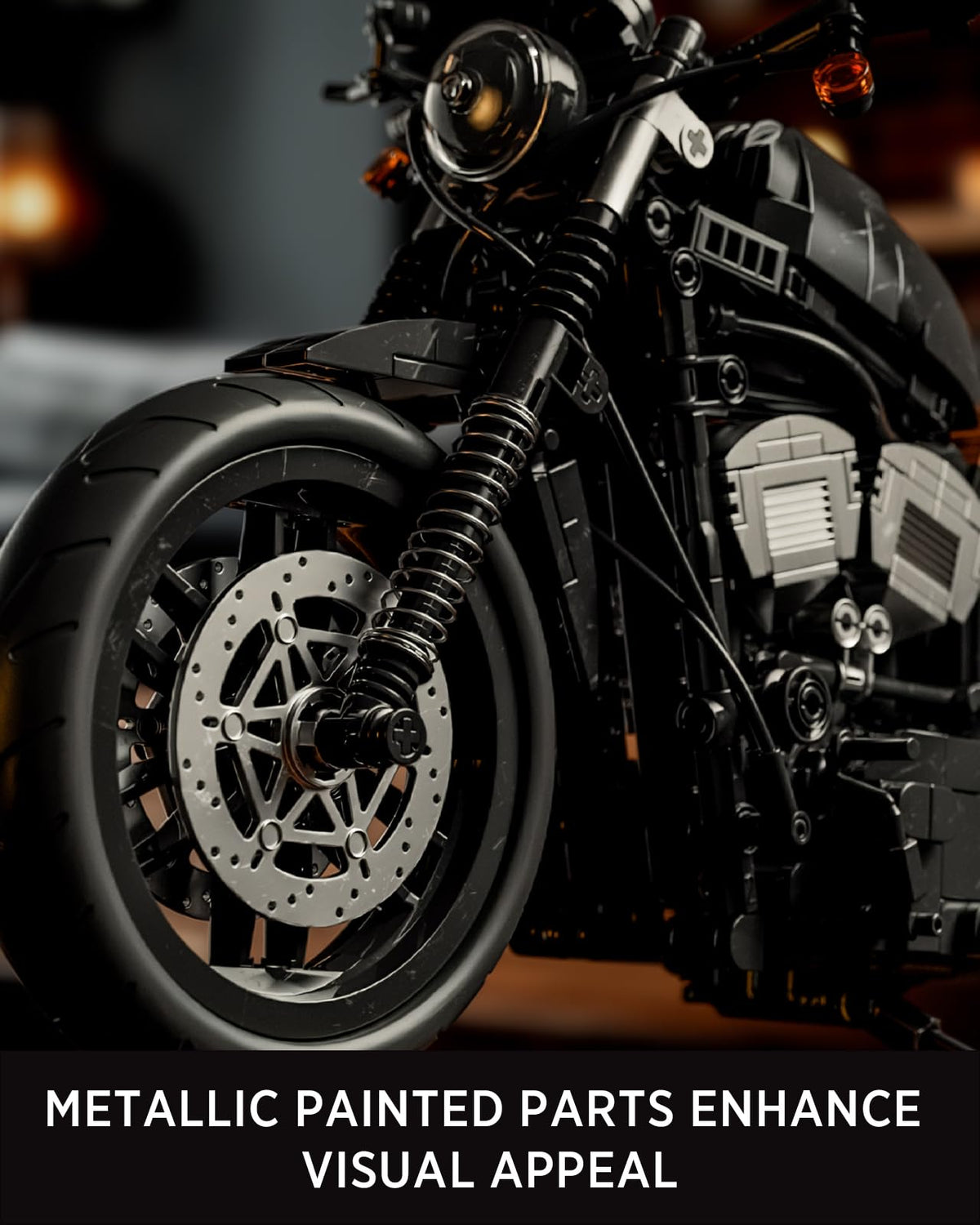 Nifeliz Iron 83 metallic parts emphasize realism and structural contrast