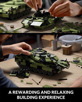 Nifeliz Leopard II A7 Tank 360-degree aiming function enables full rotation.