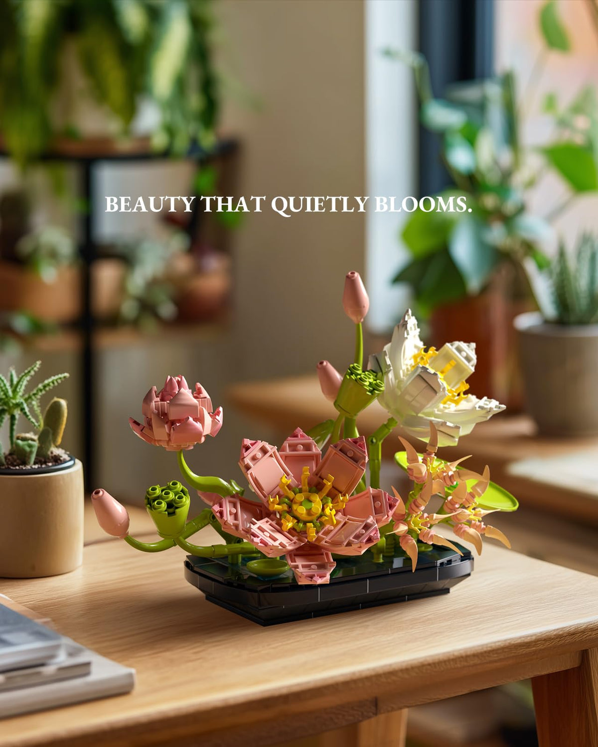 Nifeliz Lotus green seed pods add nature-inspired art and balance