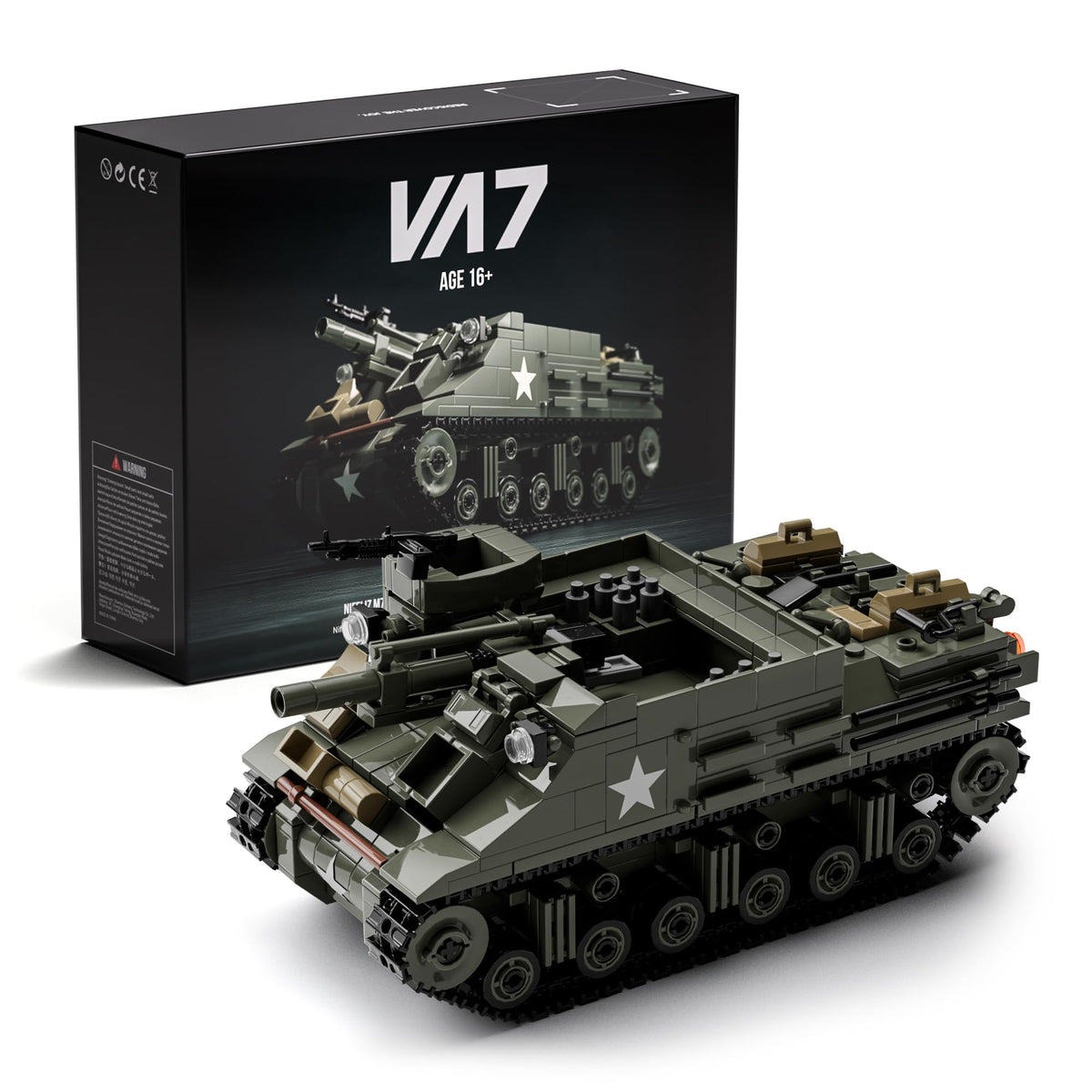 Nifeliz M7 Priest open-top turret model ready for display