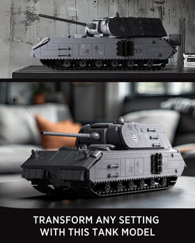 Nifeliz Maus tank packaging with numbered steps simplifies assembly