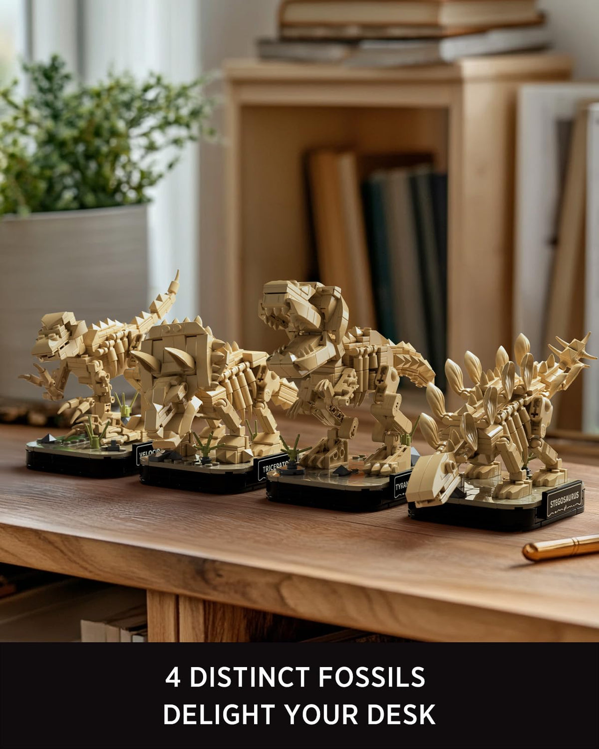 Nifeliz Stegosaurus mini skeleton for compact display and creative projects