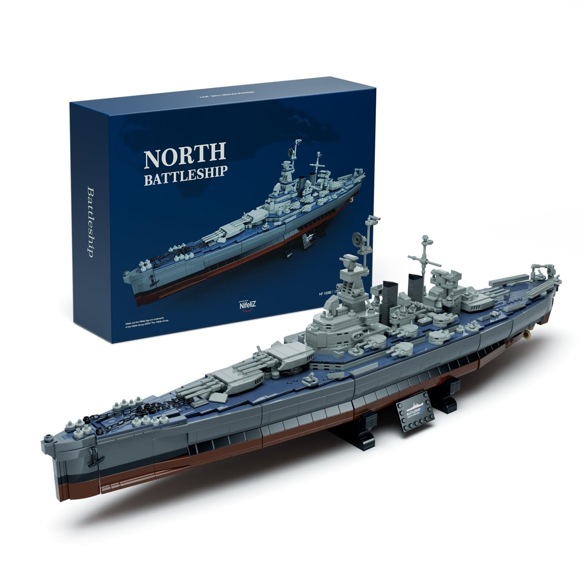 Nifeliz North battleship assembly bags show organized pieces for a smooth building experience.