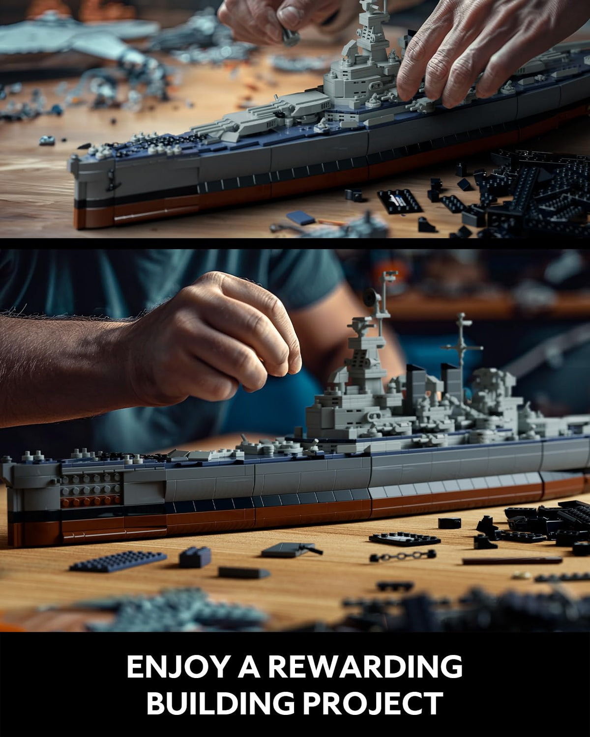 Nifeliz North battleship display-base showcases your finished model with elegant stability.