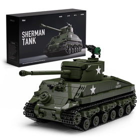 Nifeliz Sherman tank front view for realistic display.