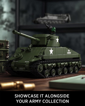 Nifeliz Sherman tank gift-ready for model enthusiasts.