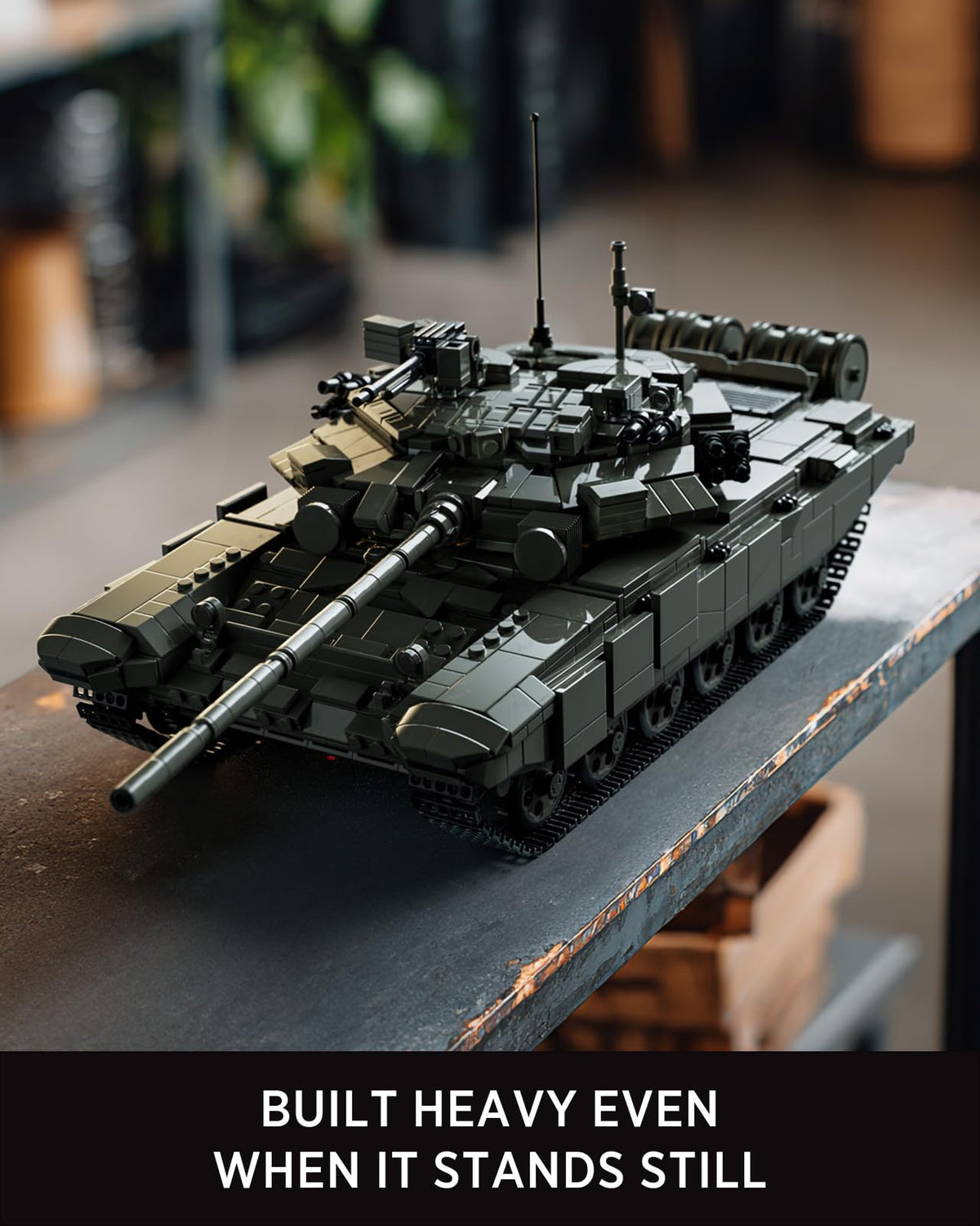 Nifeliz T-90A engine area with metallic parts catching light