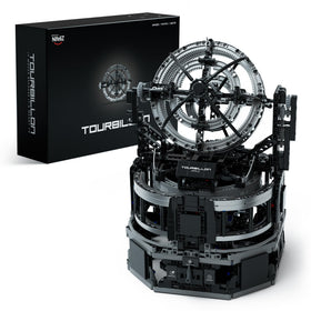 Nifeliz Tourbillon close-up of gears in motion for an interactive desk display.