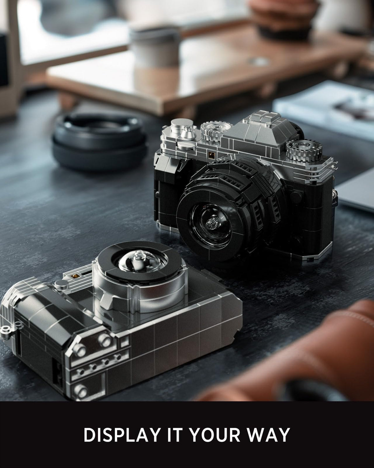 Nifeliz two-camera models on desk display demonstrate versatile decor.
