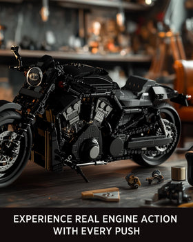 Nifeliz V-Road engine detail emphasizes metallic realism