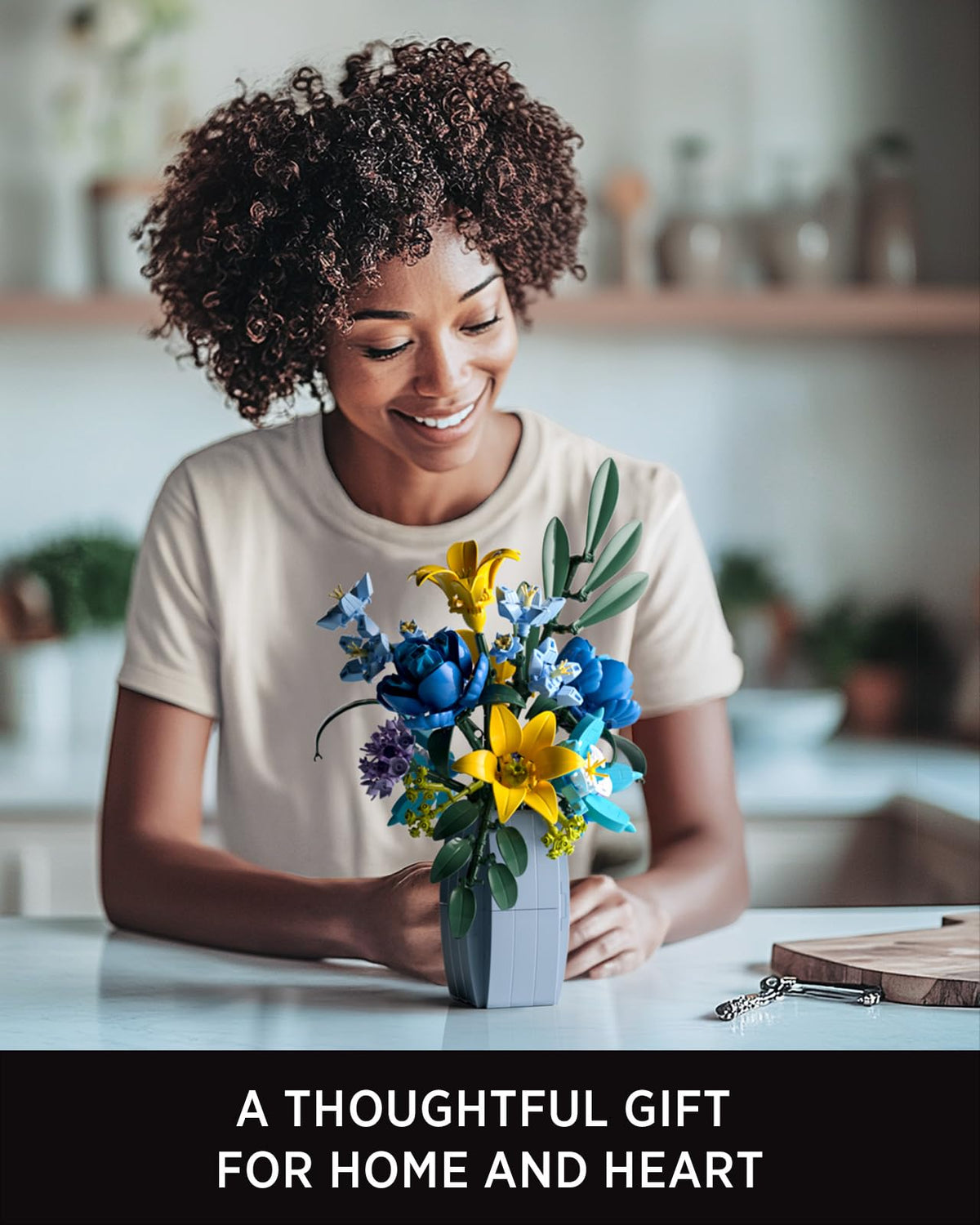Nifeliz Wildflower Bouquet Cornflower Buds: vibrant accents for gift-ready arrangements.
