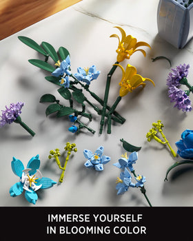Nifeliz Wildflower Bouquet Lily Bloom: brings natural charm to desks and shelves.
