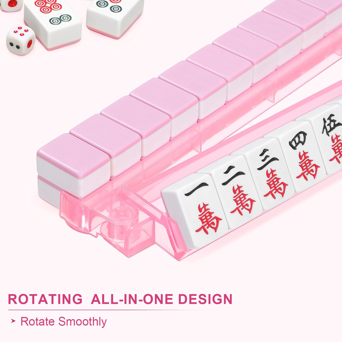 Niflirt acrylic mahjong racks set keeps tiles organized during competitive play.
