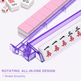 Niflirt clear acrylic mahjong racks showcase a modern design