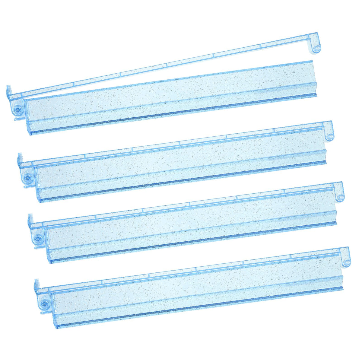 Niflirt glitter blue mahjong racks with pushers for vibrant game nights
