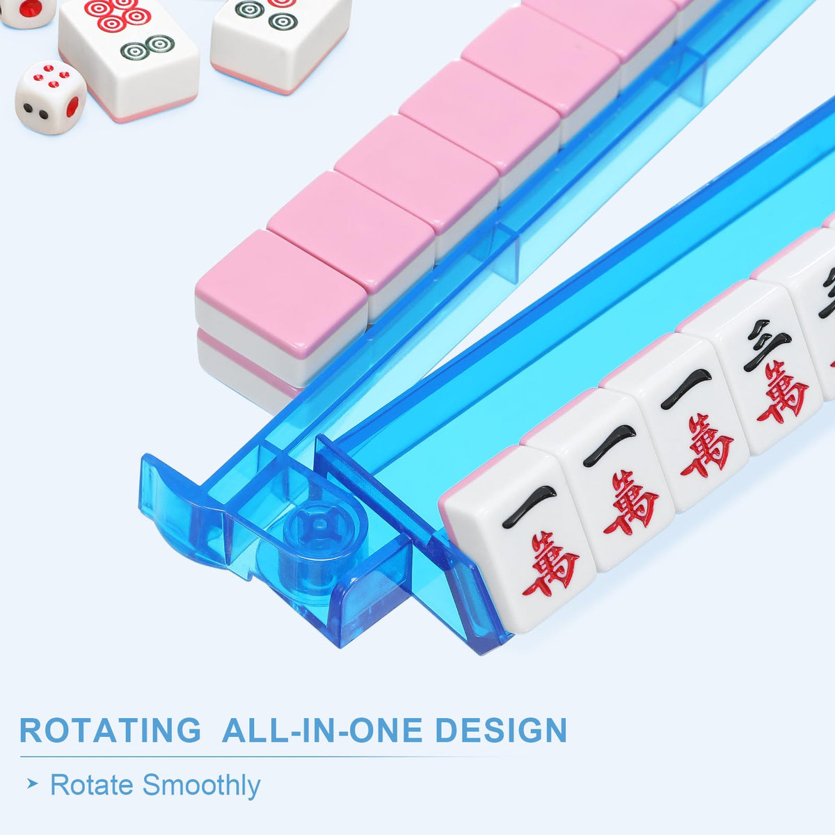 Niflirt Mahjong Racks in clear acrylic design with a sleek look.