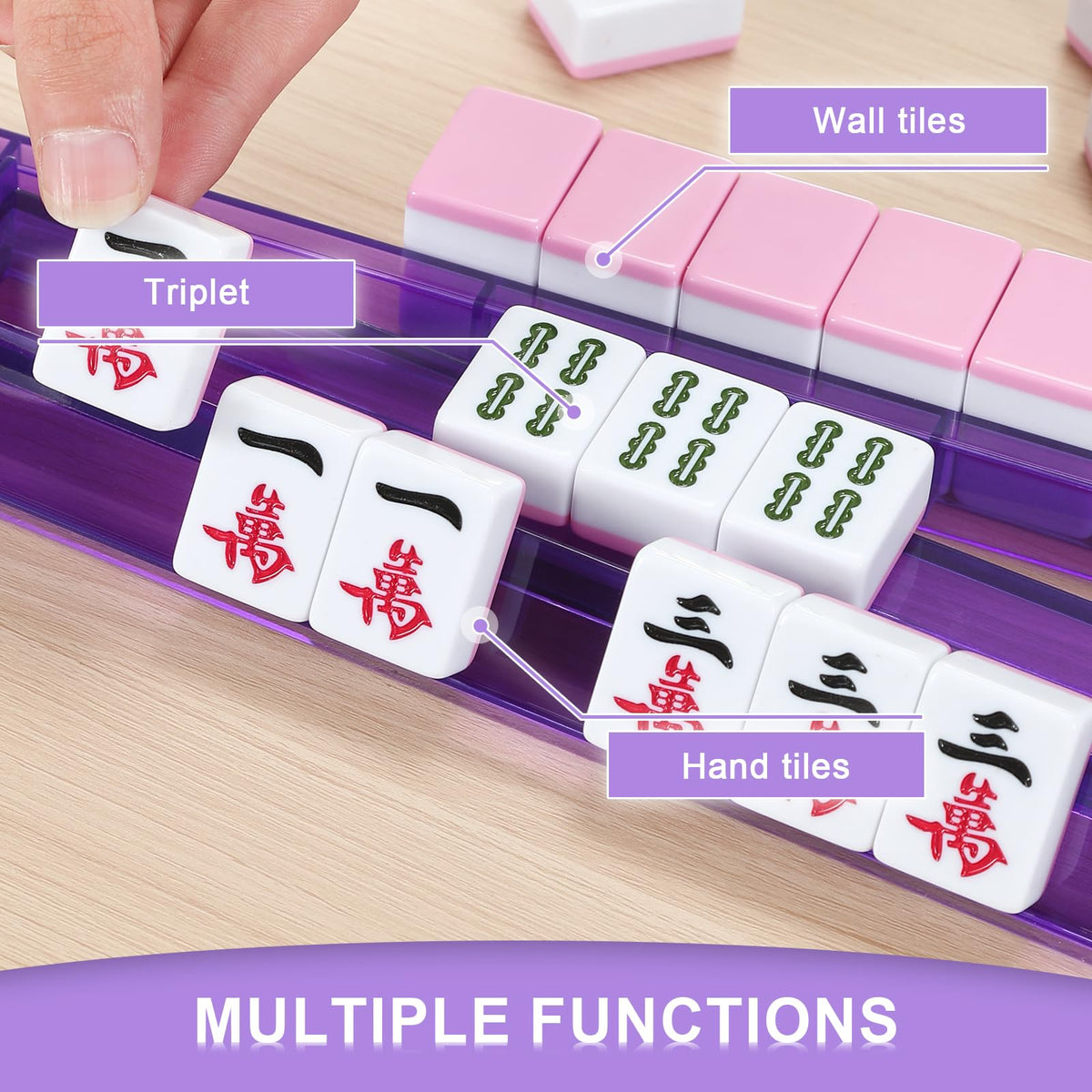 Niflirt mahjong racks in club setting support quick, tidy setup