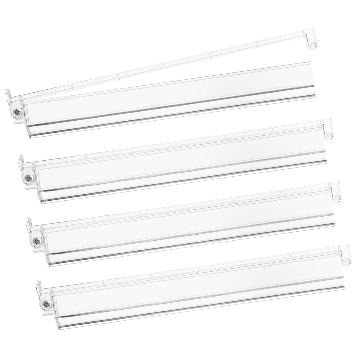 Niflirt Mahjong Racks with Pushers in clear acrylic for smooth tile movement during games.