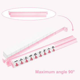 Niflirt glitter pink mahjong racks with pushers keep tiles organized and accessible.