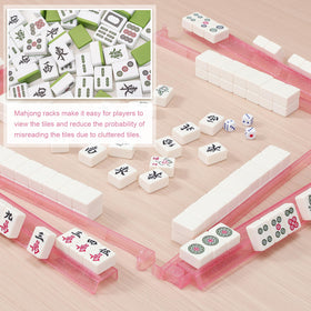 Niflirt glitter pink mahjong racks with pushers deliver quick push actions for walls.