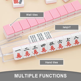 Niflirt racks keep tiles organized, reducing clutter on busy tables.