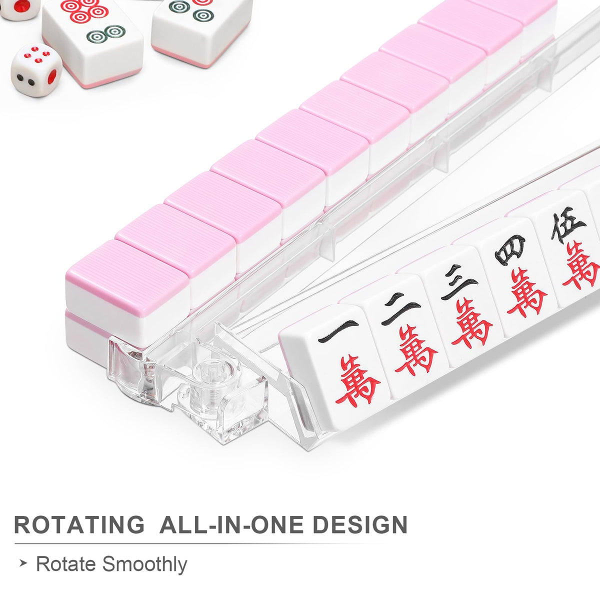 Niflirt 4-piece tile holders with integrated pushers simplify wall adjustments during play.