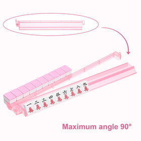 Niflirt mahjong racks with integrated pushers enable effortless wall adjustments.