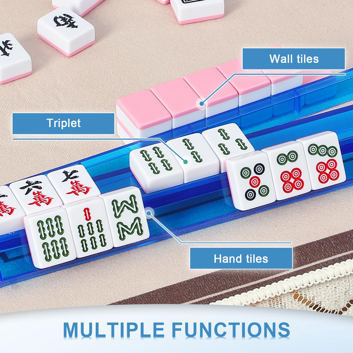 Niflirt acrylic racks add elegant, minimalist style to the table.