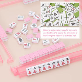 Niflirt portable mahjong tile racks ideal for travel and on-the-go play.