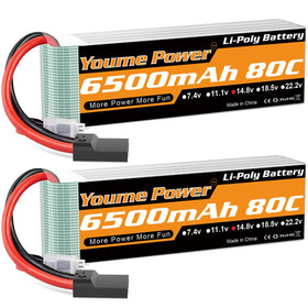 Nihewo 4S LiPo battery with soft case and TR connector for extended RC runs.