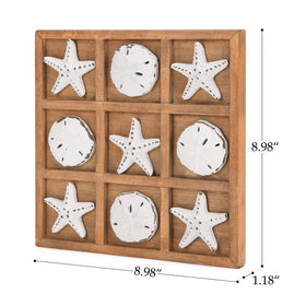 NIKKY HOME Distressed finish detail evokes weathered seaside charm for rustic rooms.