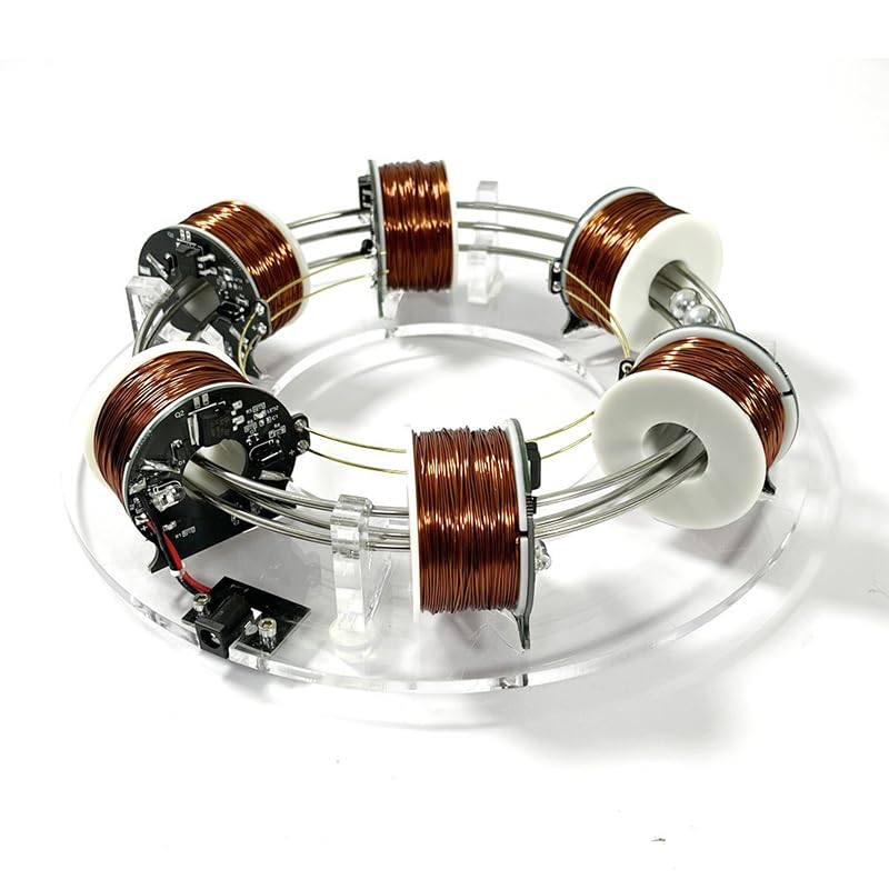 NIKOLATOY high tech coil accelerator front view for hands on STEM learning