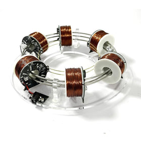 NIKOLATOY high tech coil accelerator front view for hands on STEM learning