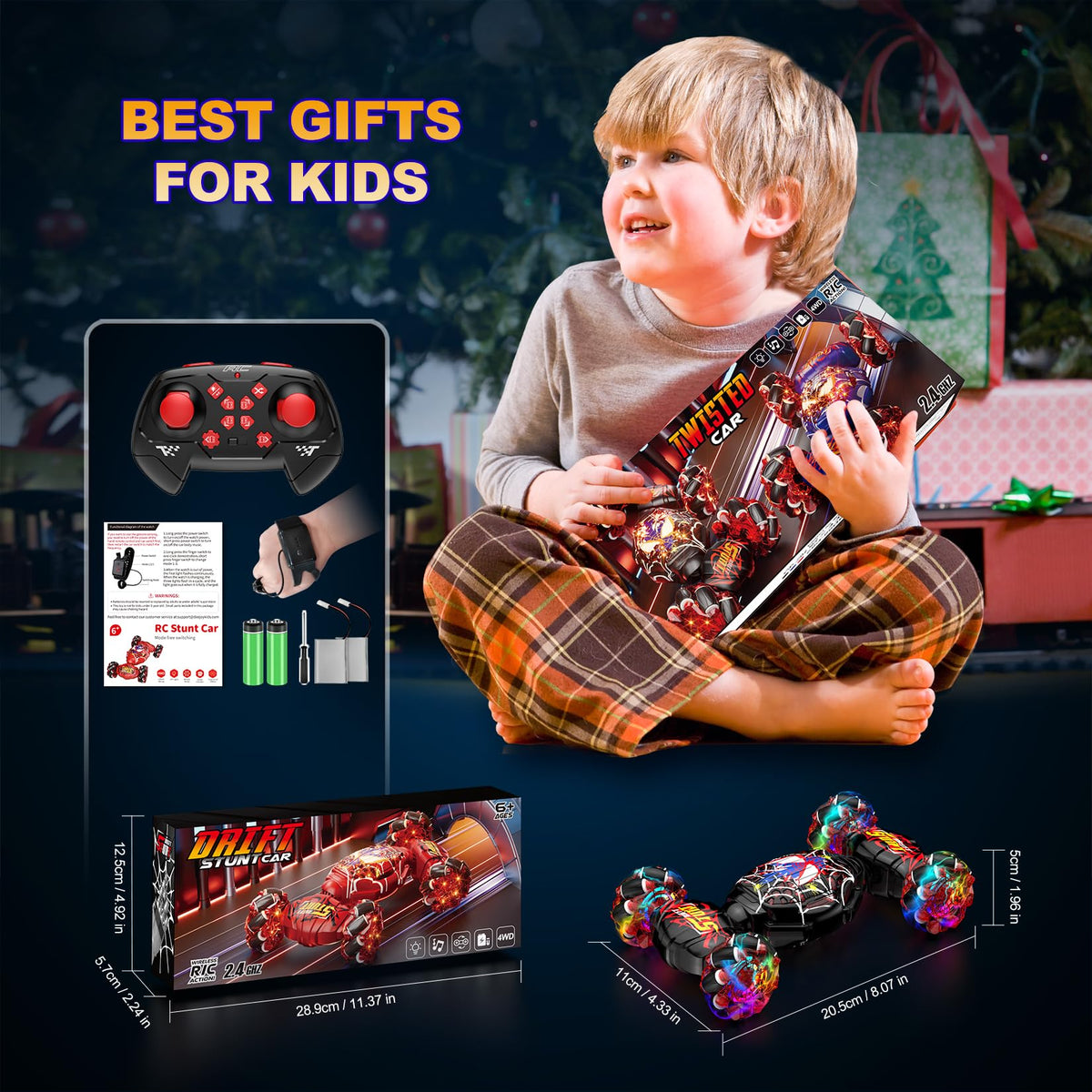 Nikuku Gift-ready packaging for the Gesture Sensing RC Stunt Car